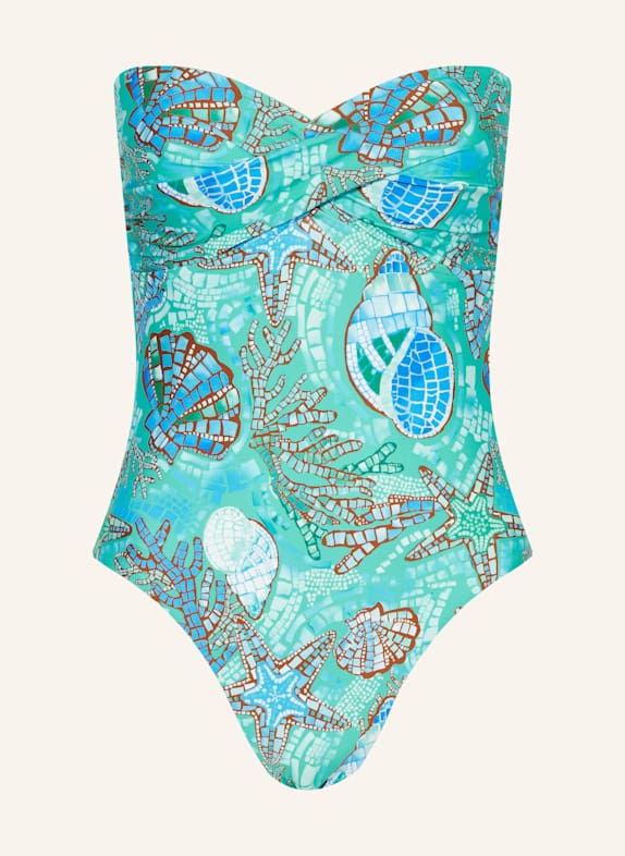SEAFOLLY Bandeau-Badeanzug LA MER TÜRKIS/ HELLBLAU/ BLAU