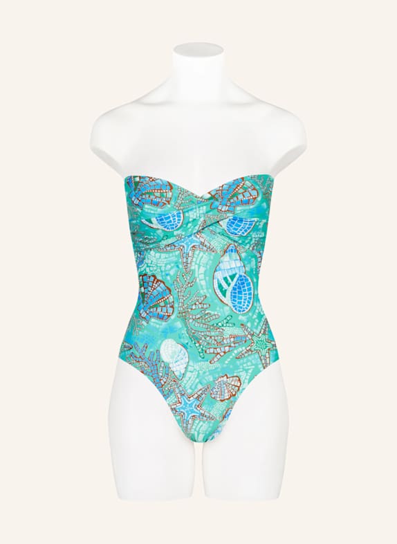 SEAFOLLY Bandeau-badedragt LA MER TURKIS / LYSEBLÅ / BLÅ