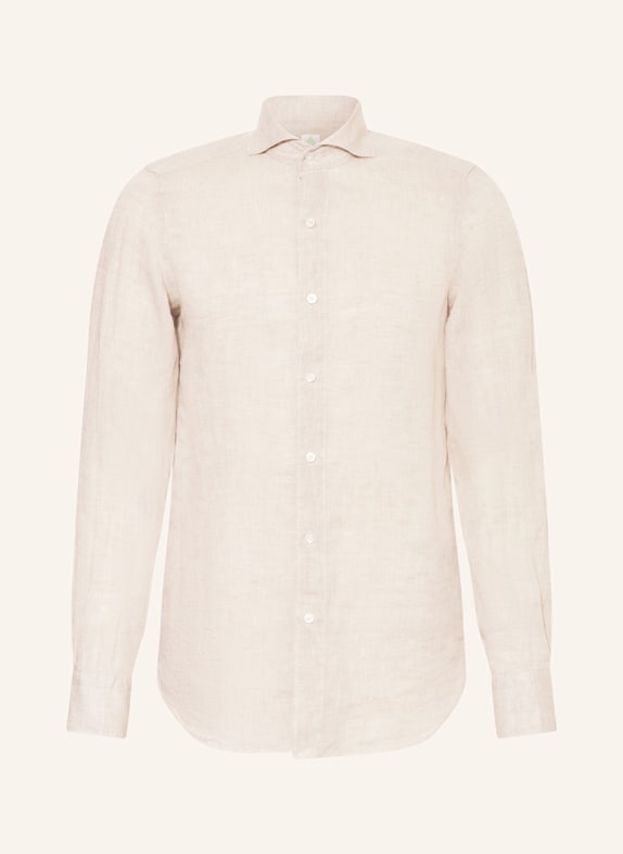 FINAMORE 1925 Leinenhemd TOKYO SERGIO Slim Fit BEIGE