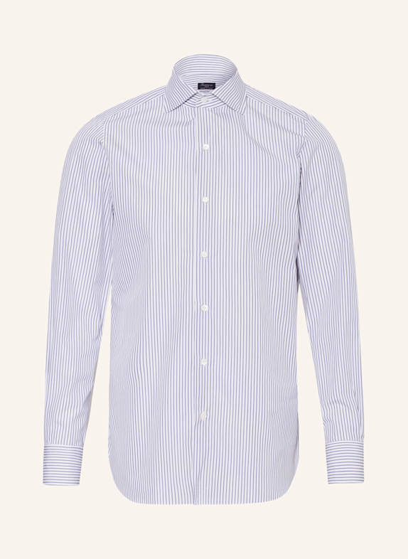 FINAMORE 1925 Hemd NAPOLI Regular Fit BLAU/ WEISS