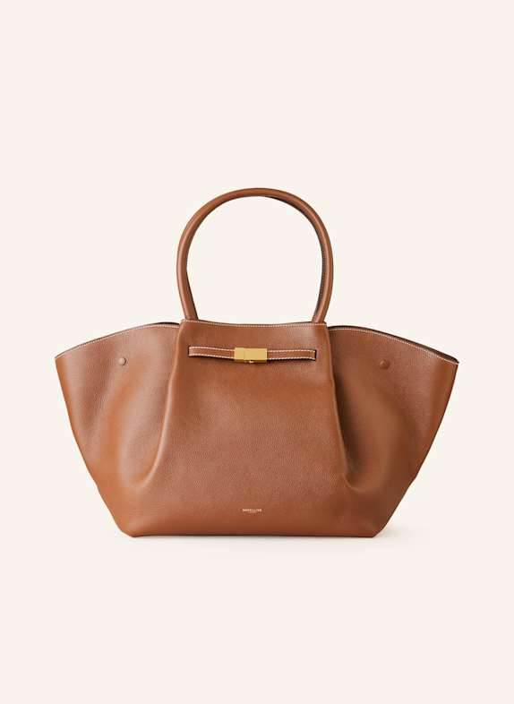 DeMellier Torba shopper NEW YORK LARGE BRĄZOWY