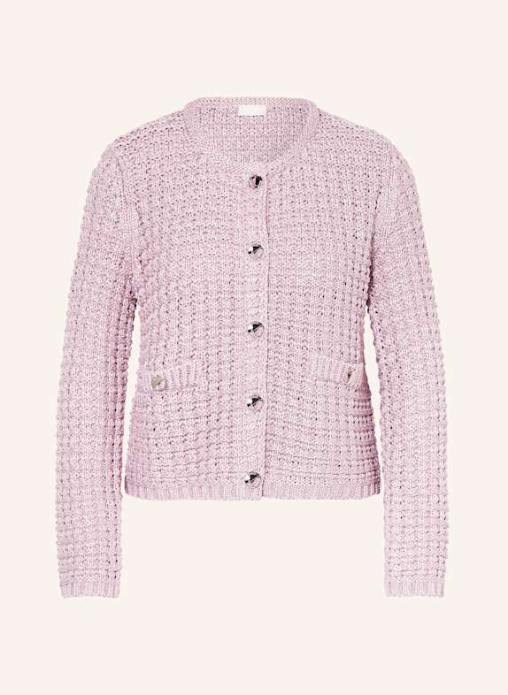 LIU JO Strickjacke mit Glitzergarn ROSÉ