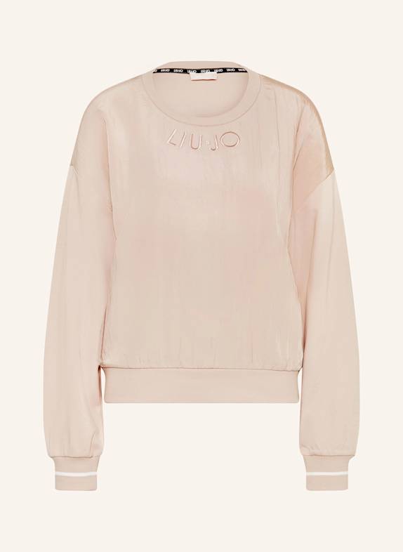 LIU JO Sweatshirt im Materialmix BEIGE
