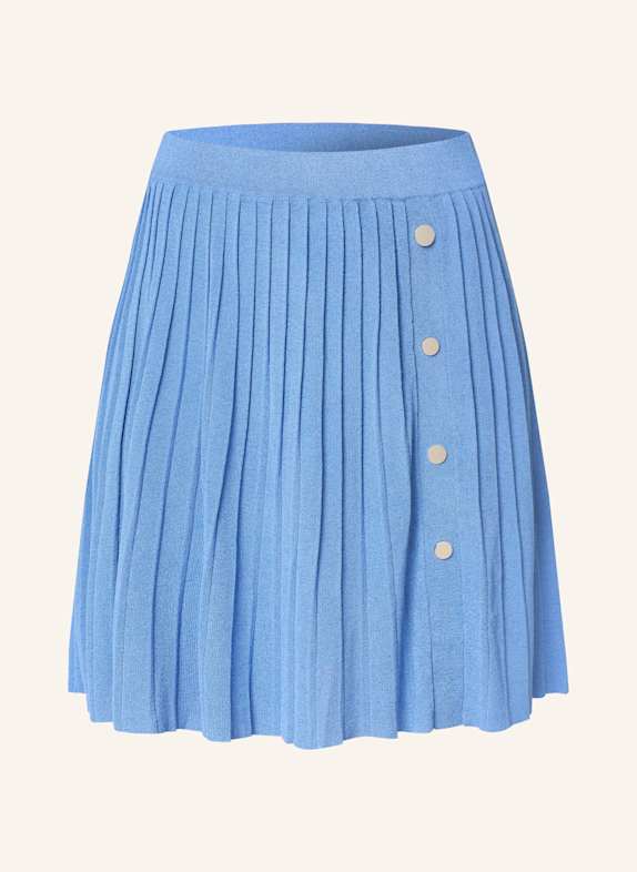 LIU JO Strickrock mit Plissees HELLBLAU