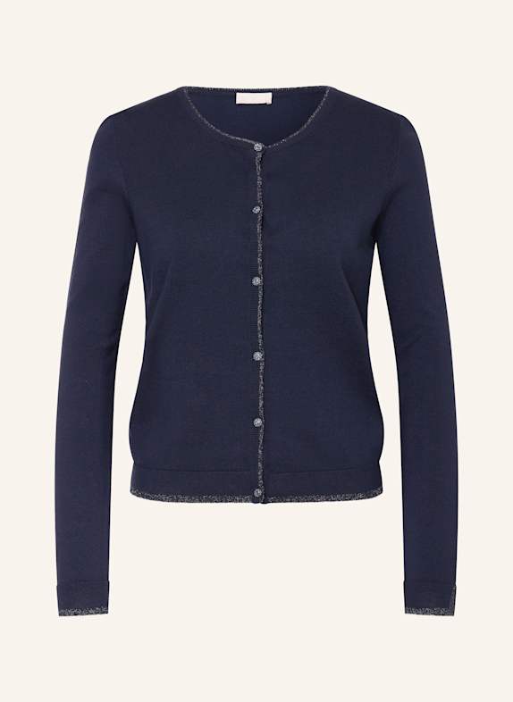 LIU JO Strickjacke mit Glitzergarn DUNKELBLAU