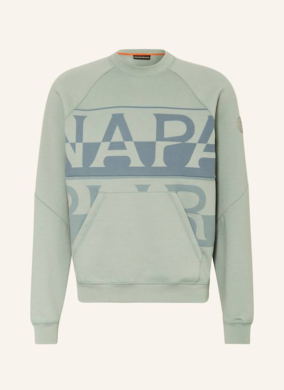 NAPAPIJRI Sweatshirt B-ANGHIARI HELLGRÜN