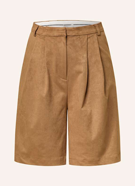 NEO NOIR NIKA shorts in leather look COGNAC