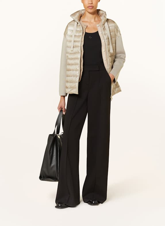 HERNO Daunenjacke im Materialmix BEIGE