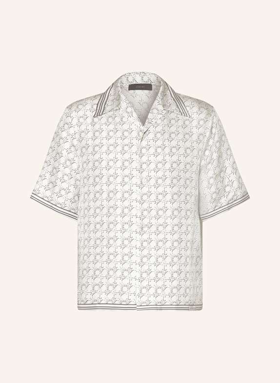AMIRI Resorthemd Comfort Fit aus Seide GRAU/ HELLGRAU