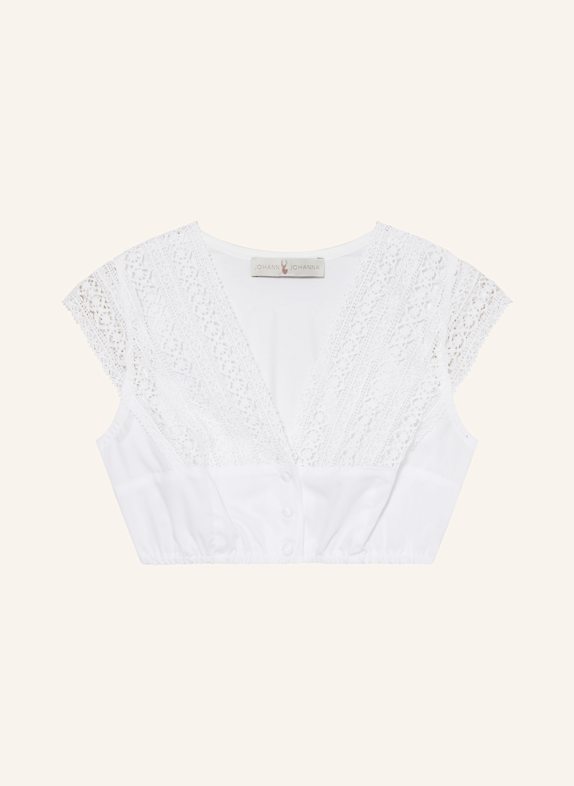 Johann & Johanna Dirndlbluse WEISS