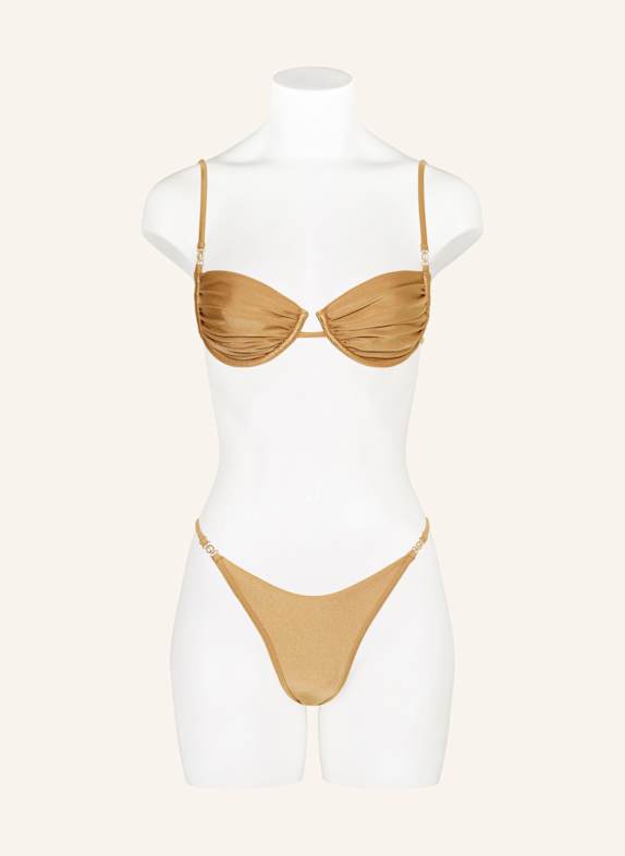 JANTHEE Dół od bikini trójkątnego ALEXIA JASNOBRĄZOWY