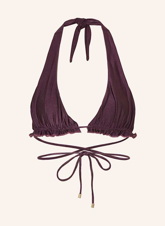 JANTHEE Neckholder-Bikini-Top OLYMPIA DUNKELLILA