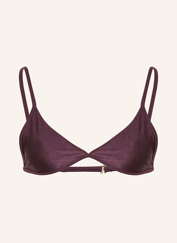 JANTHEE Triangel-Bikini-Top MEL DUNKELLILA