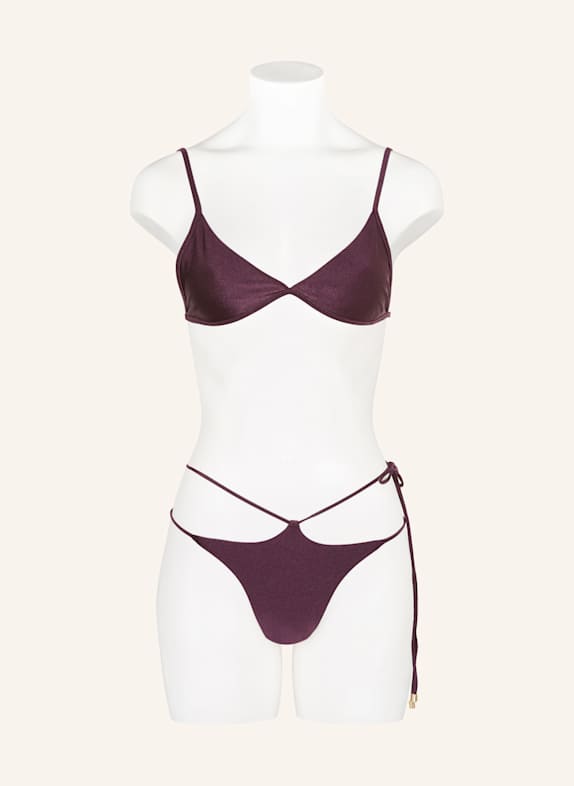 JANTHEE Triangel bikinitop MEL DONKERPAARS
