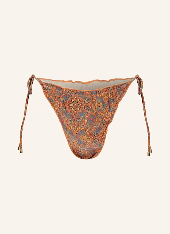 JANTHEE Triangel-Bikini-Hose KARLIE DUNKELORANGE/ BLAU/ GOLD