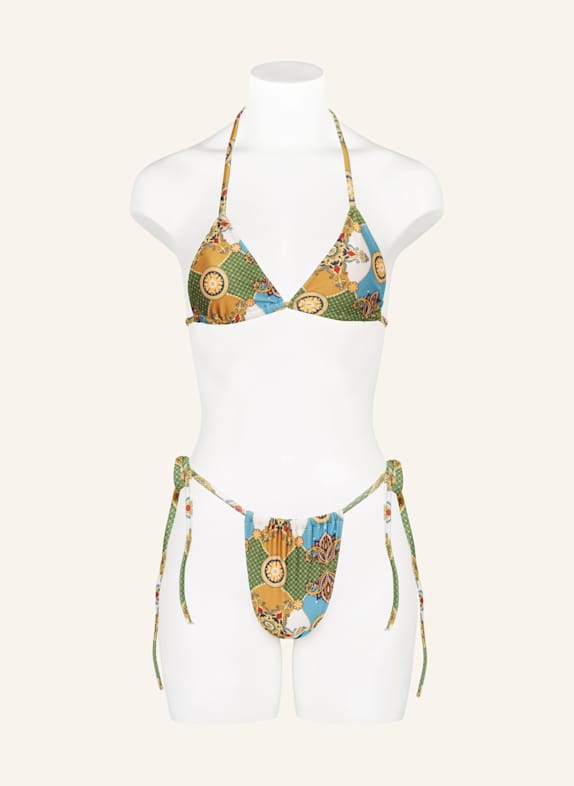 JANTHEE Triangel bikinitop DALIA LICHTBRUIN / GROEN / TURQUOISE