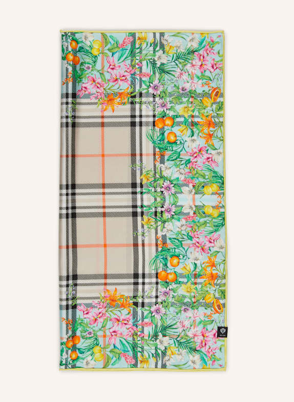 FRAAS Seidentuch NICKY MINT/ TAUPE/ ORANGE