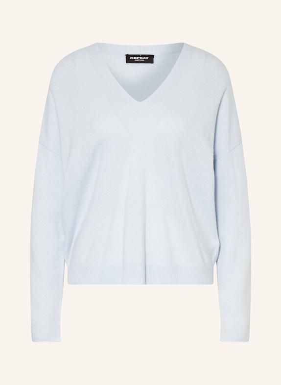 REPEAT Cashmere-Pullover HELLBLAU