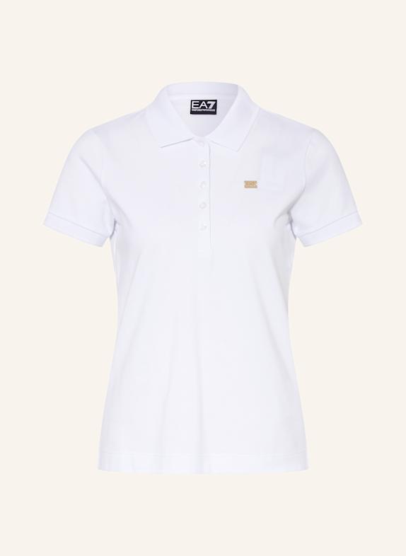 EA7 EMPORIO ARMANI Funkcyjna koszulka polo CORE LADY BIAŁY