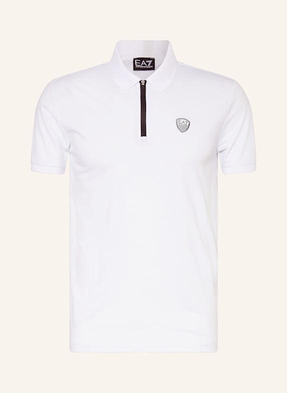 EA7 EMPORIO ARMANI Funkcyjna koszulka polo TRAIN PREMIUM BIAŁY