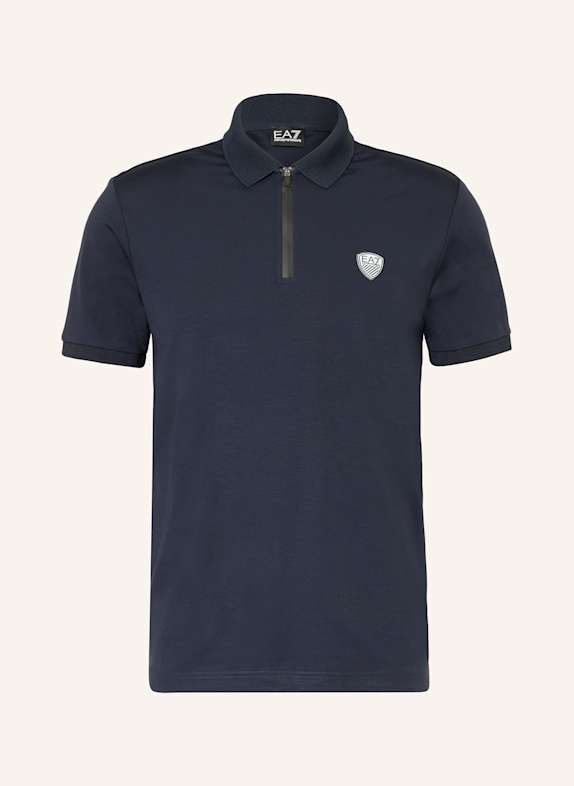 EA7 EMPORIO ARMANI Funkcyjna koszulka polo TRAIN PREMIUM GRANATOWY