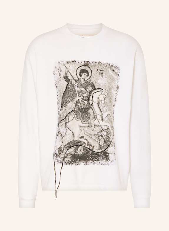 rough. Longsleeve HOLY GEORGE ECRU