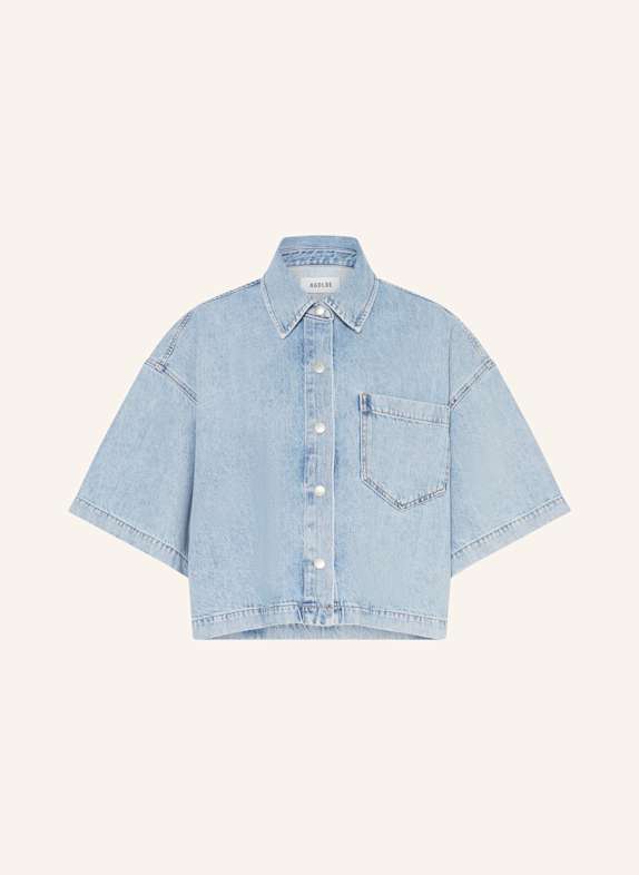 AGOLDE Jeansbluse RONA HELLBLAU