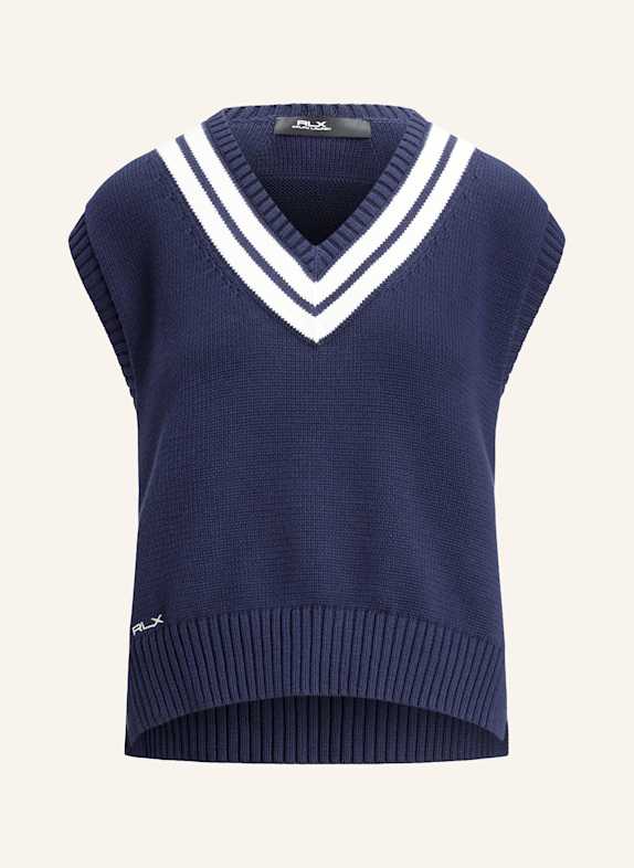RLX RALPH LAUREN Pullunder DUNKELBLAU/ WEISS