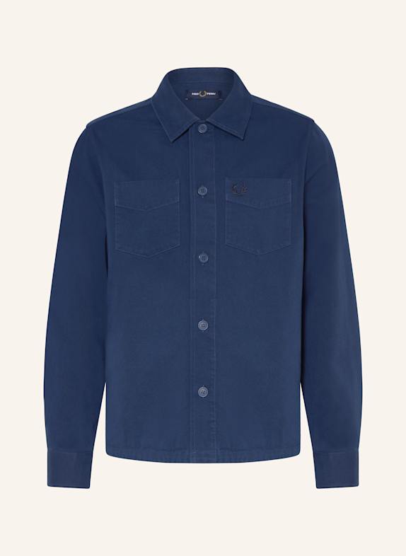 FRED PERRY Overshirt DARK BLUE