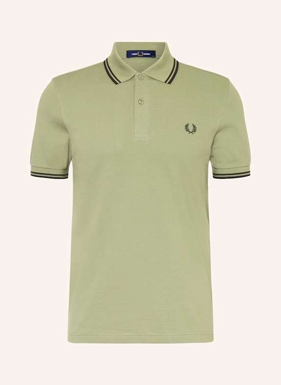 FRED PERRY Piqué-Poloshirt OLIV/ DUNKELGRÜN