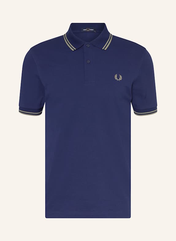 FRED PERRY Piqué-Poloshirt DUNKELBLAU/ OLIV