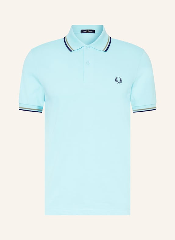 FRED PERRY Piqué-Poloshirt TÜRKIS/ OLIV/ DUNKELBLAU