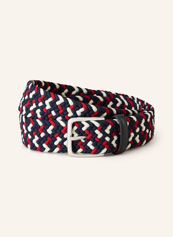GANT Flechtgürtel DUNKELBLAU/ DUNKELROT/ CREME
