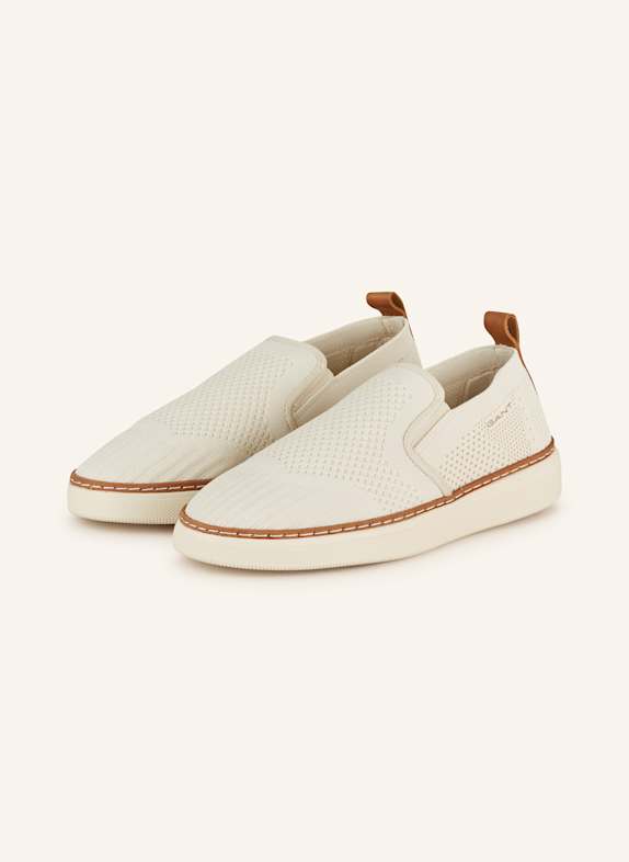 GANT Slipper SAN PREP ECRU/ COGNAC