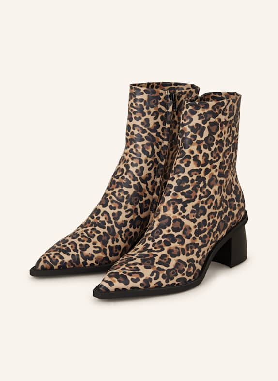 COPENHAGEN Ankle boots CPH425 LIGHT BROWN/ BLACK