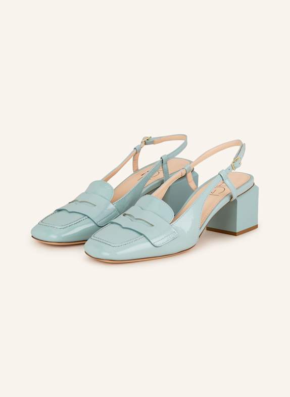 AGL Lack-Slingpumps TÜRKIS
