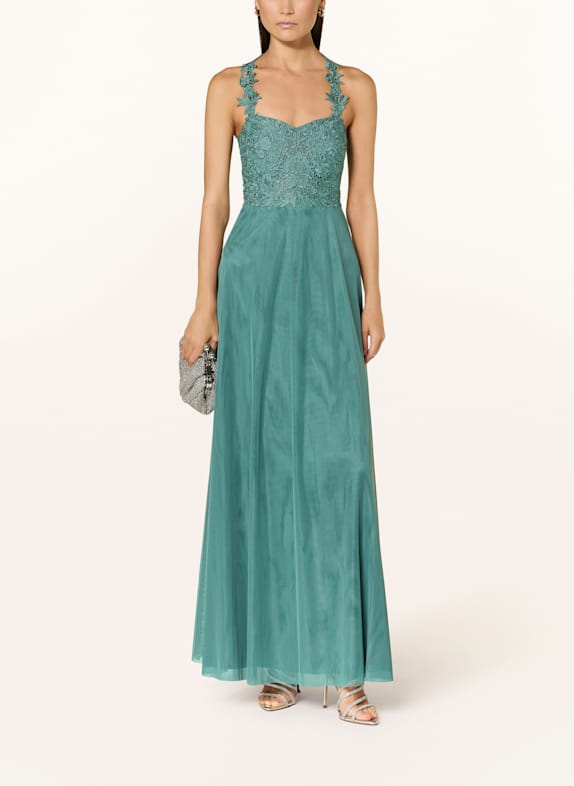 Suddenly Princess Abendkleid mit Spitze PETROL