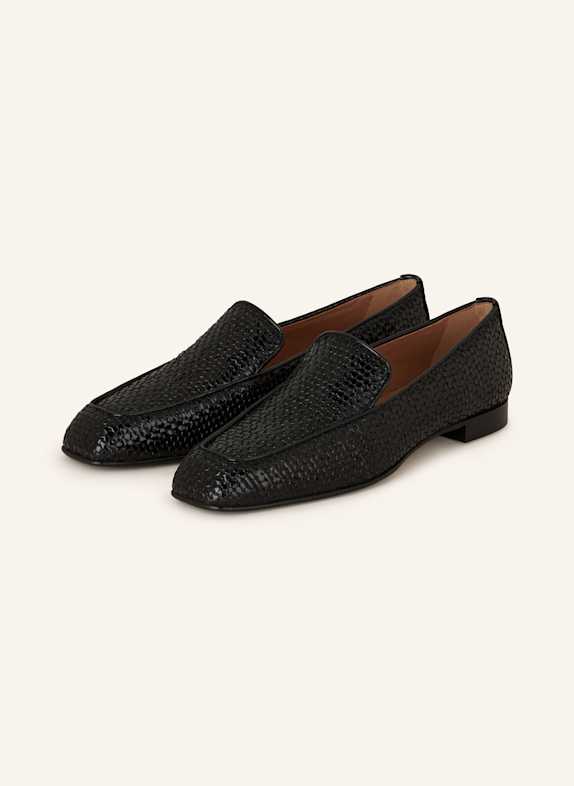AQUAZZURA Lack-Slipper CY SCHWARZ