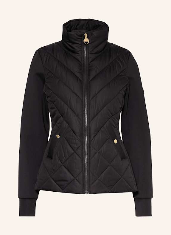 BARBOUR INTERNATIONAL Steppjacke NATALIA im Materialmix SCHWARZ
