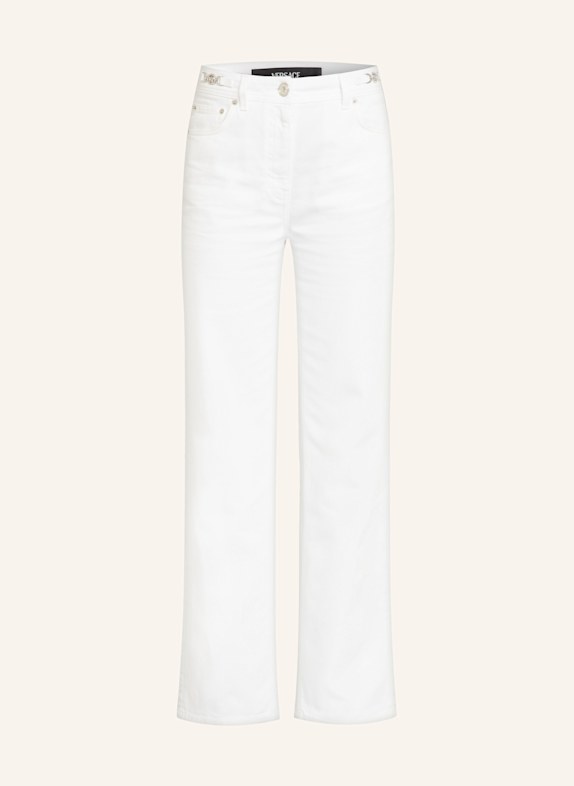 VERSACE Straight Jeans 1D110 WHITE