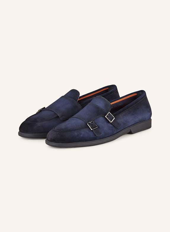 Santoni Double-Monks DUNKELBLAU