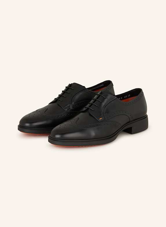 Santoni Lace-up shoes BLACK