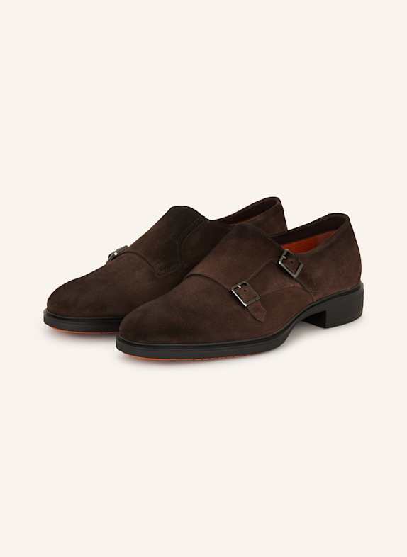 Santoni Double-Monks EASY DUNKELBRAUN