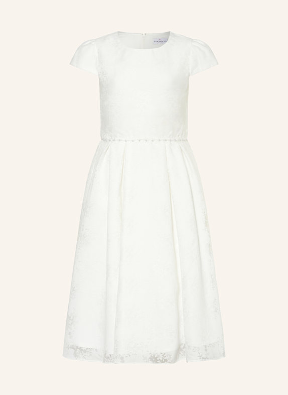 DANAMADE Kleid mit Schmucksteinen CREME