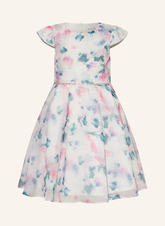 DANAMADE Kleid WEISS/ GRÜN/ ROSA