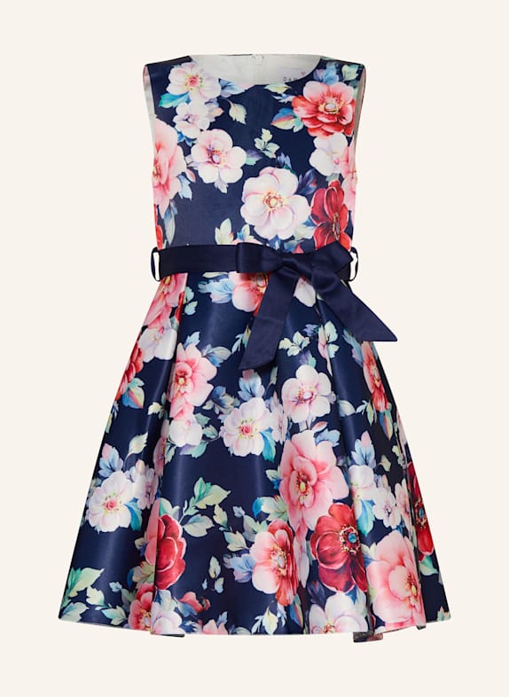 DANAMADE Kleid DUNKELBLAU/ PINK/ HELLROSA
