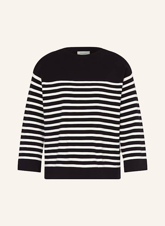 MAERZ MUENCHEN Pullover DUNKELBLAU/ WEISS