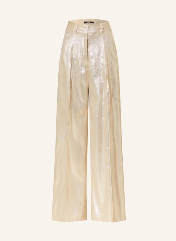 SLY 010 Marlenehose FLORA mit Glitzergarn GOLD