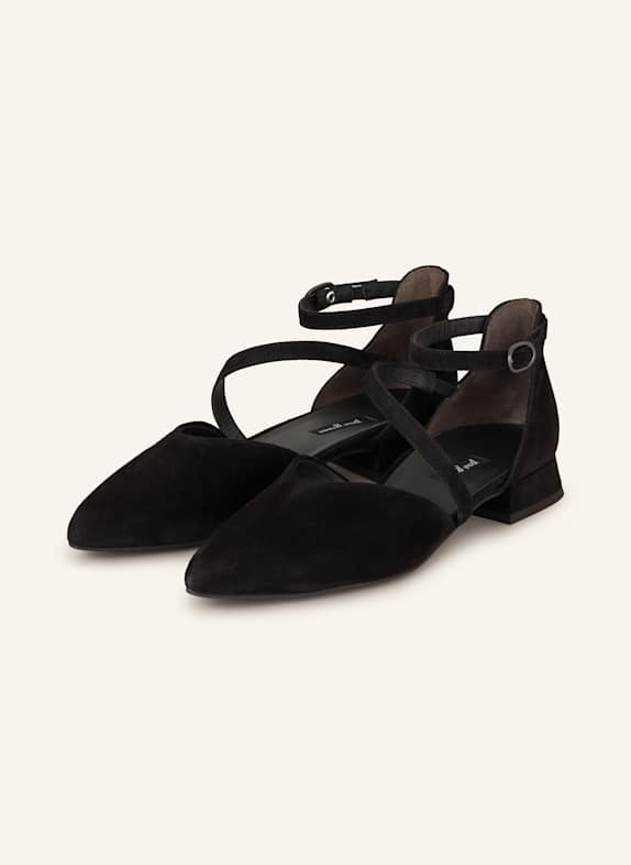 paul green Mary-Jane-Ballerinas SCHWARZ