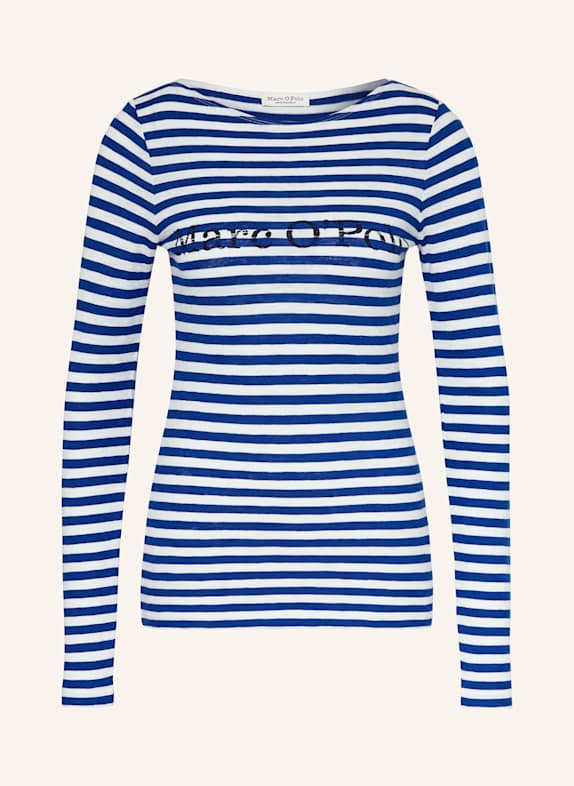 Marc O'Polo Longsleeve WEISS/ BLAU